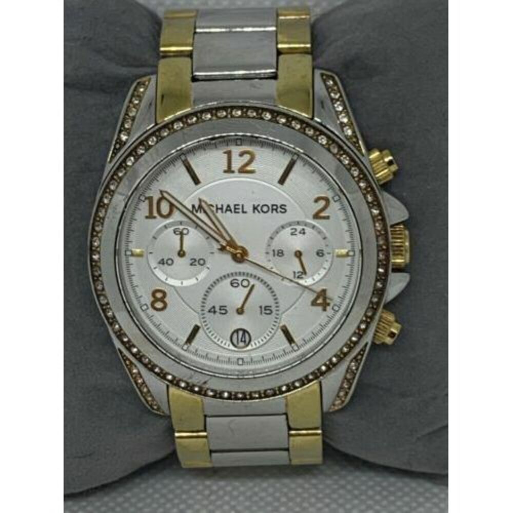 Michael Kors MK5685 Women's Watch Chronograph Stainless Steel 39mm Analog B835
